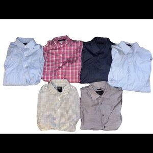 Men's Assorted Color Shirt Collection of 6 Name Brand Designers.